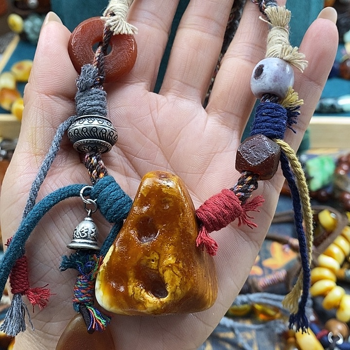 蜜蜡未镶嵌项链项链