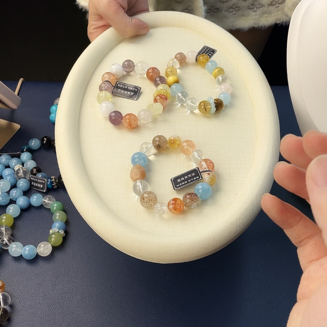 银S925镶嵌水晶手链