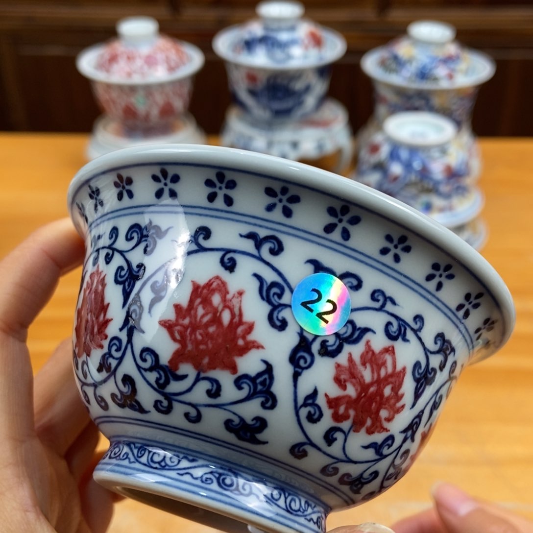 手绘现代茶具非古董