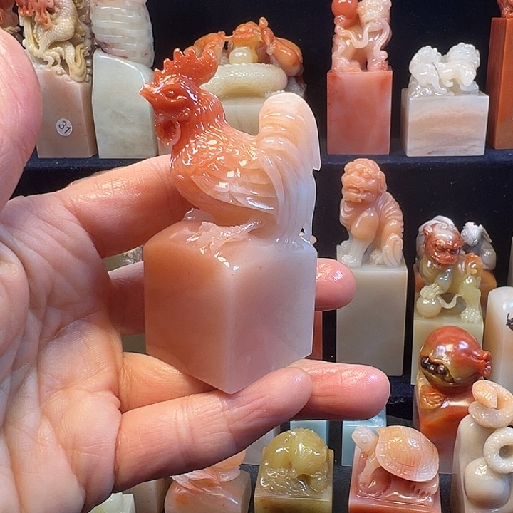 寿山石印石寿山石手工雕刻