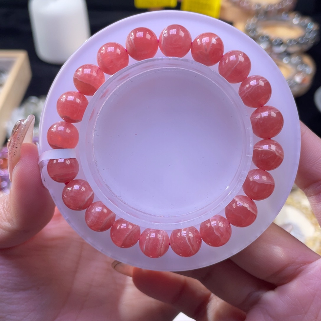 菱锰矿（红纹石）手串未镶嵌F**e