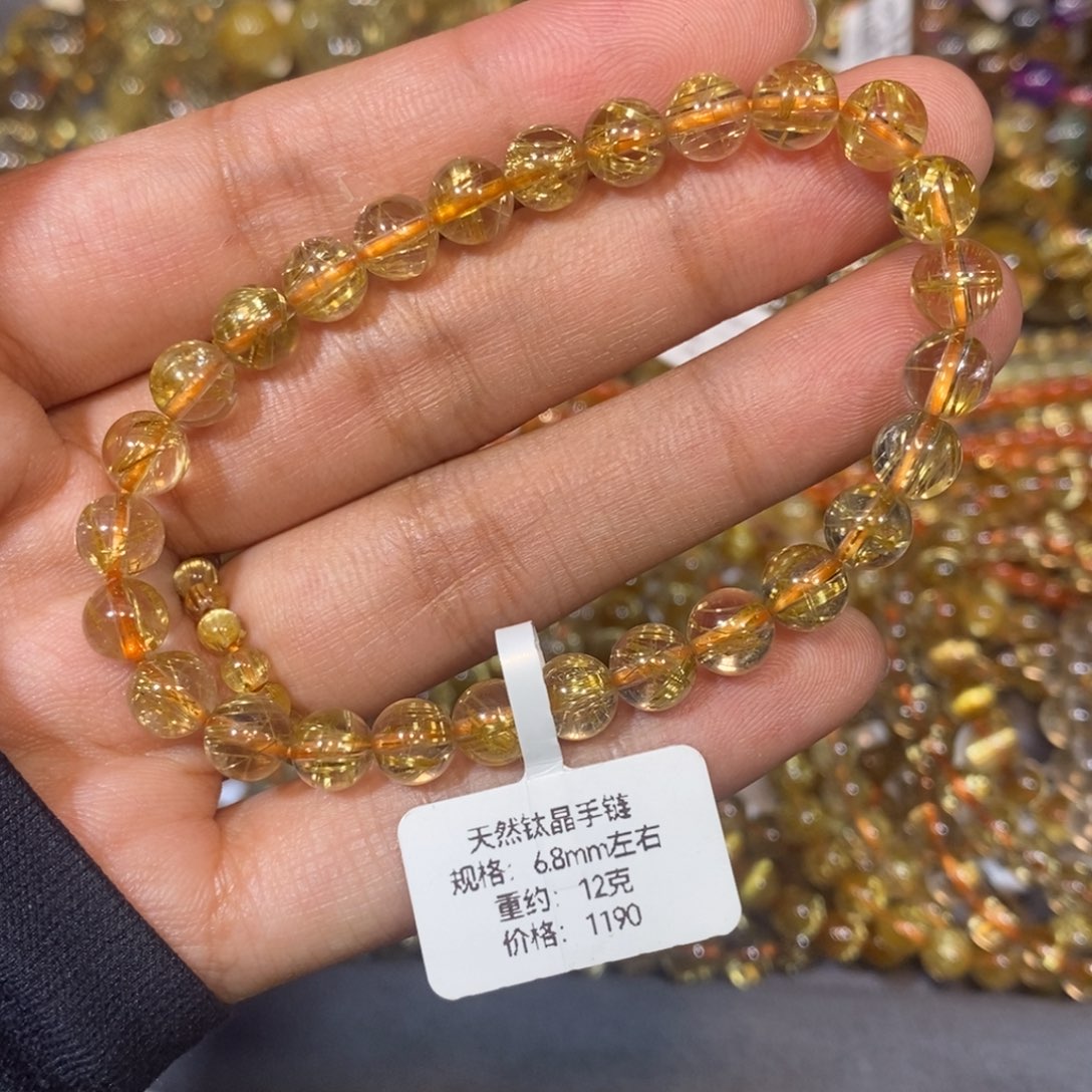 水晶未镶嵌手链手链