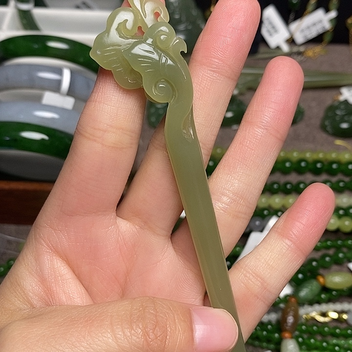 和田玉未镶嵌发饰