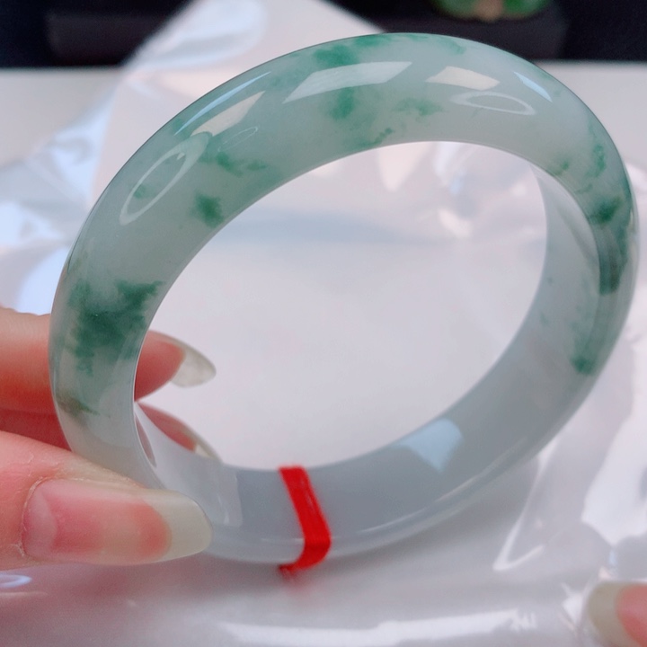 未镶嵌手镯翡翠58圈