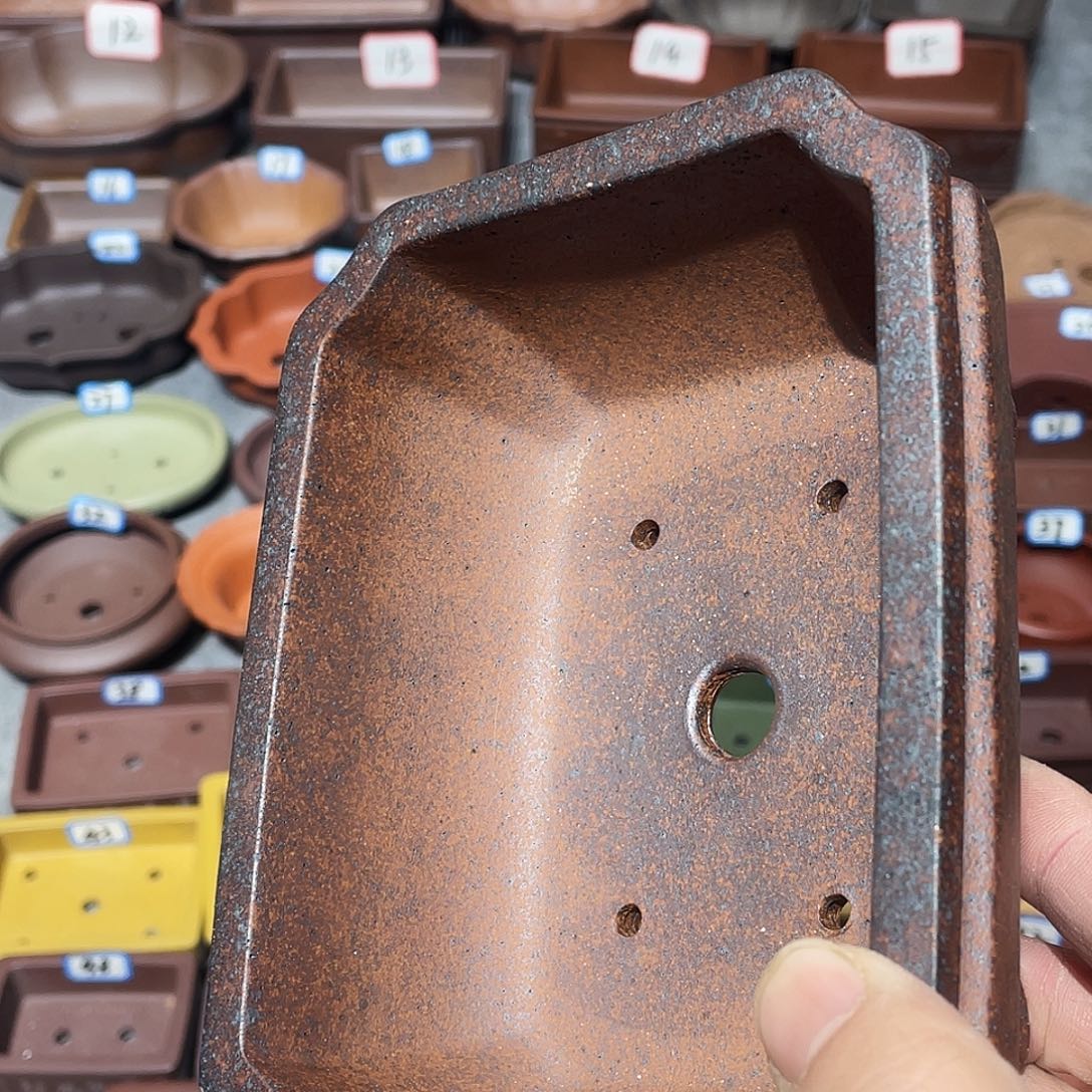 紫砂紫砂小盆14*10.5*5