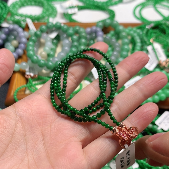 翡翠未镶嵌手链翡翠