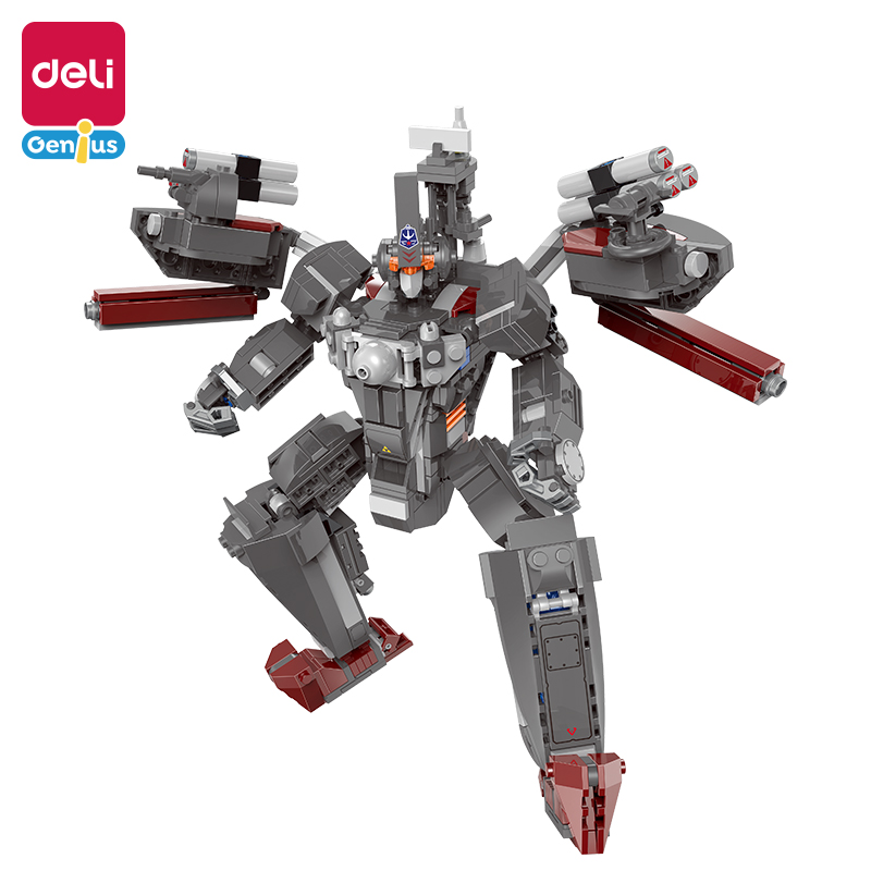 得力YP118积木套装巡洋战甲(一变二)