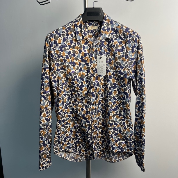 99新 BURBERRY/博柏利 迷彩花衬衫/M码/0017