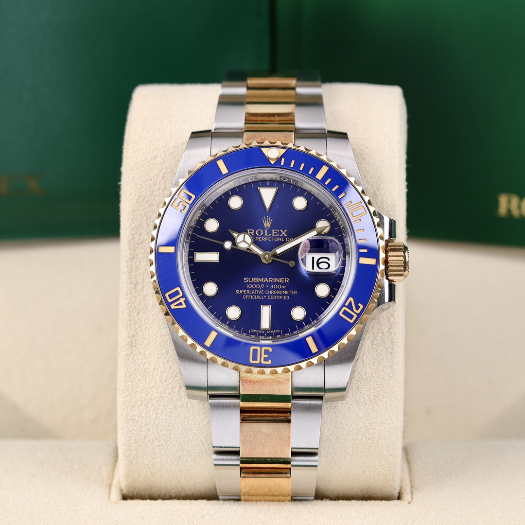 95新 Rolex/劳力士 116613 间金蓝鬼 40mm 2020年保卡