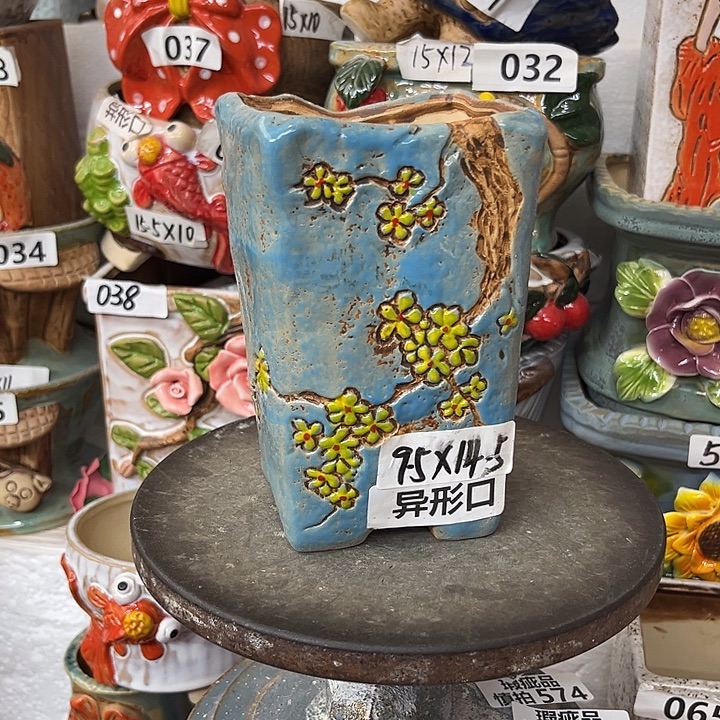 粗陶材质多肉花盆