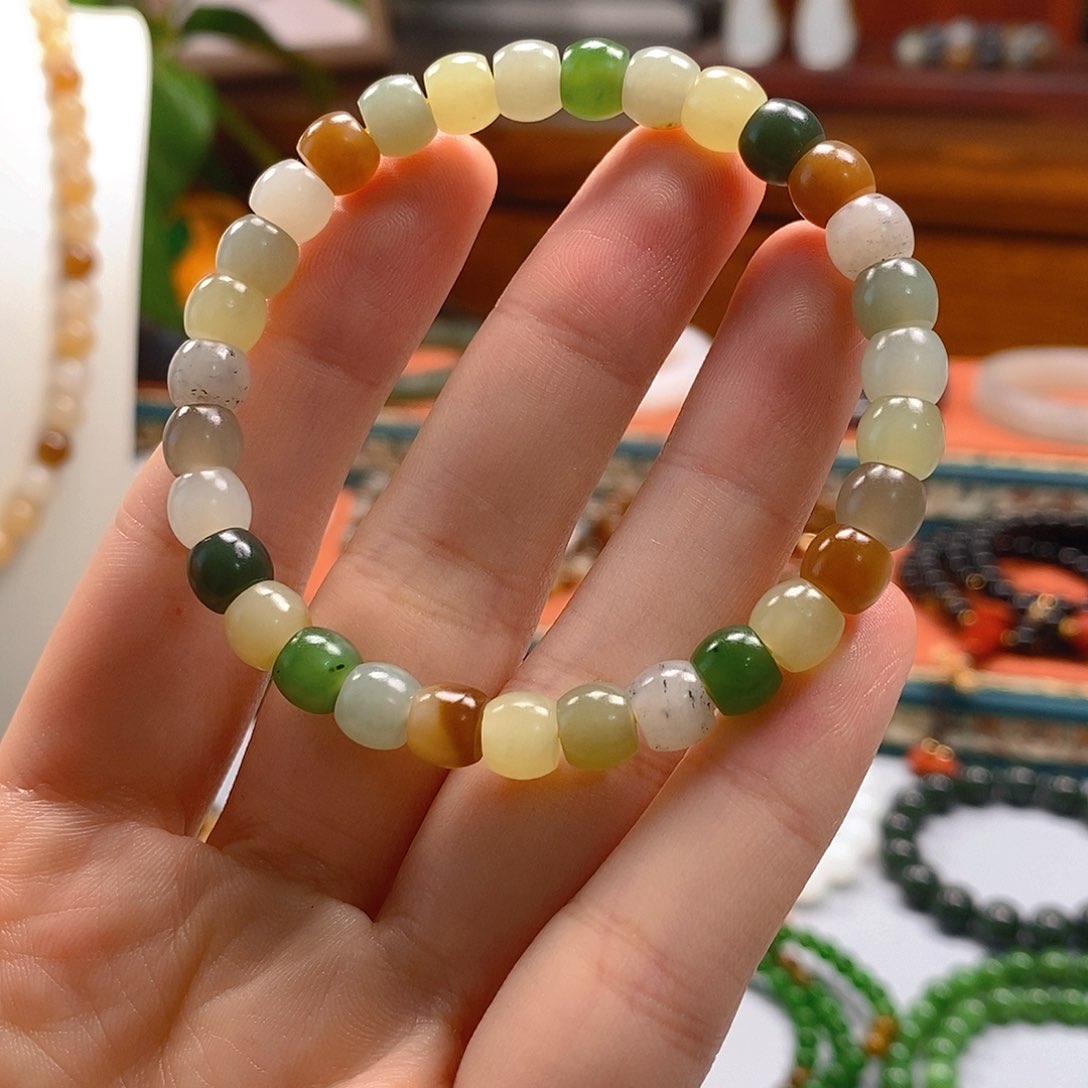 和田玉手串未镶嵌