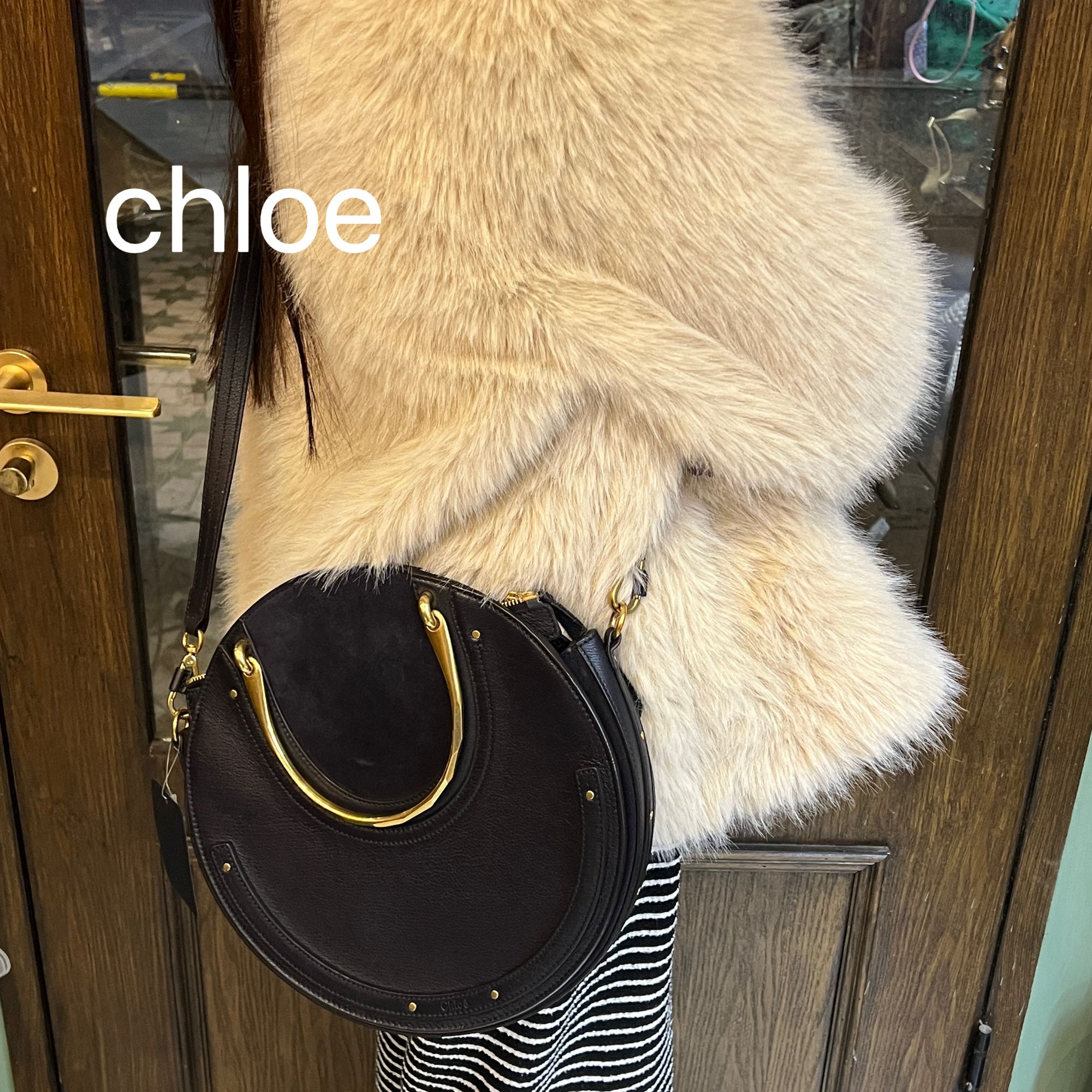 95新 Chloe/蔻依 A1989跨境风潮拉链单根单肩包网红95新/代卖服务