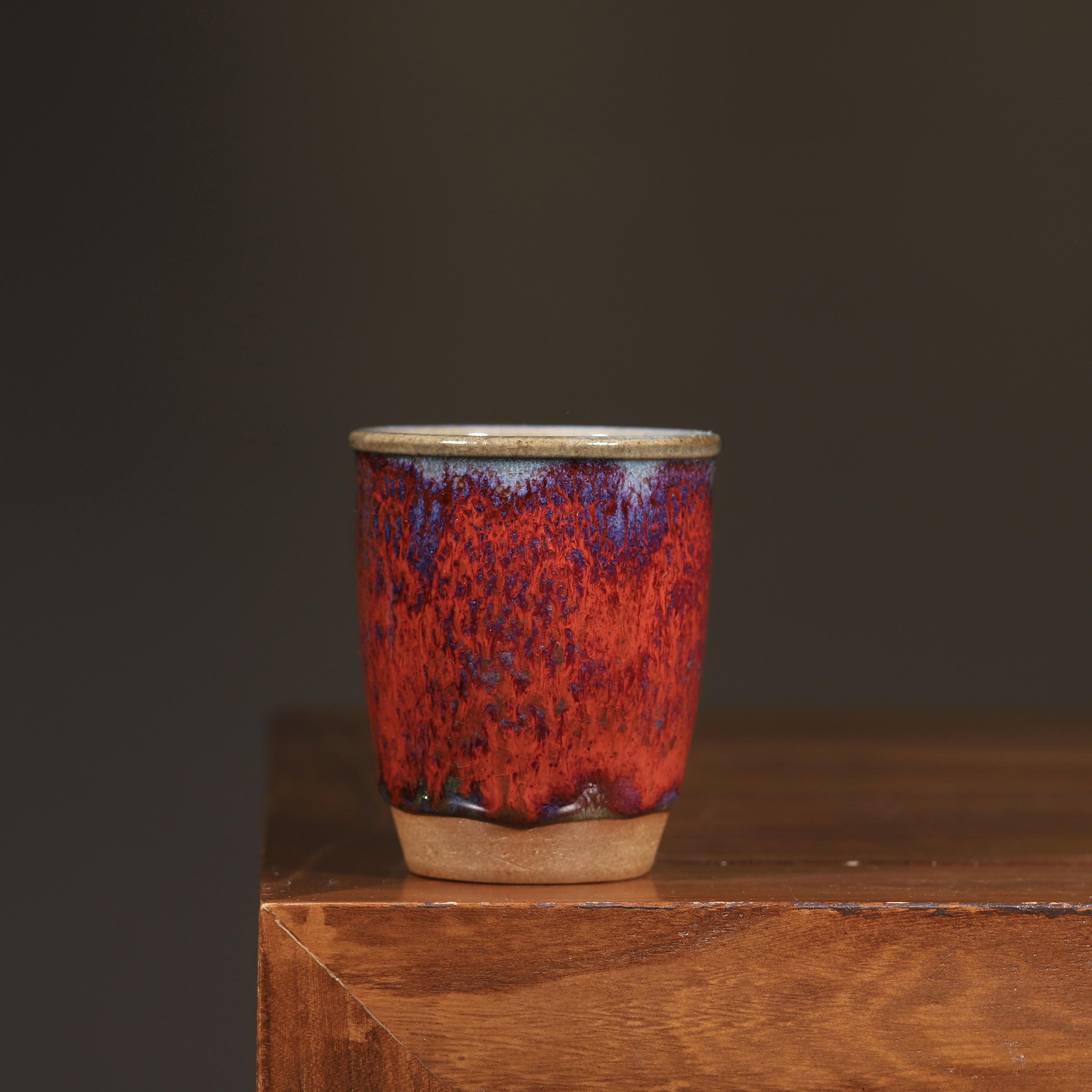 非遗纯原矿钧瓷杨国政手工可乐杯宋钧鼎流主人杯容量130毫升