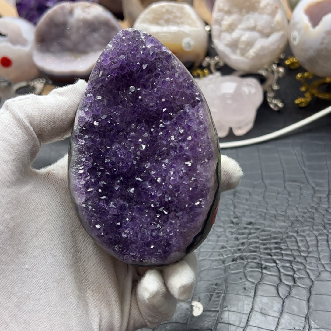 珠宝半成品水晶未镶嵌紫水龙蛋94