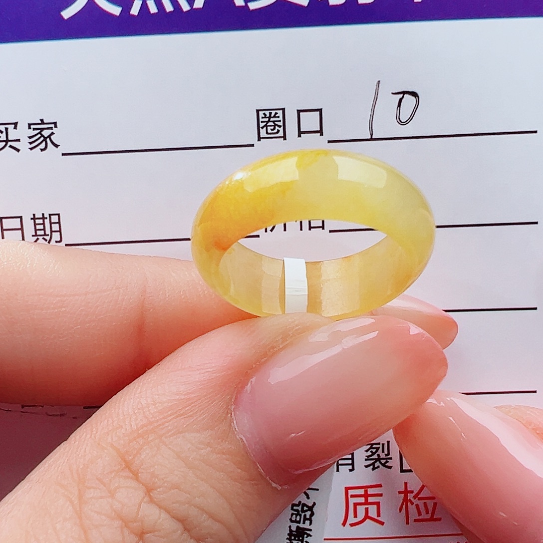 八***米翡翠未镶嵌戒指戒指