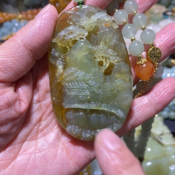 岫玉岫玉吊坠未镶嵌