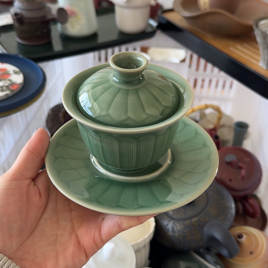 微瑕陶瓷茶杯茶壶茶具