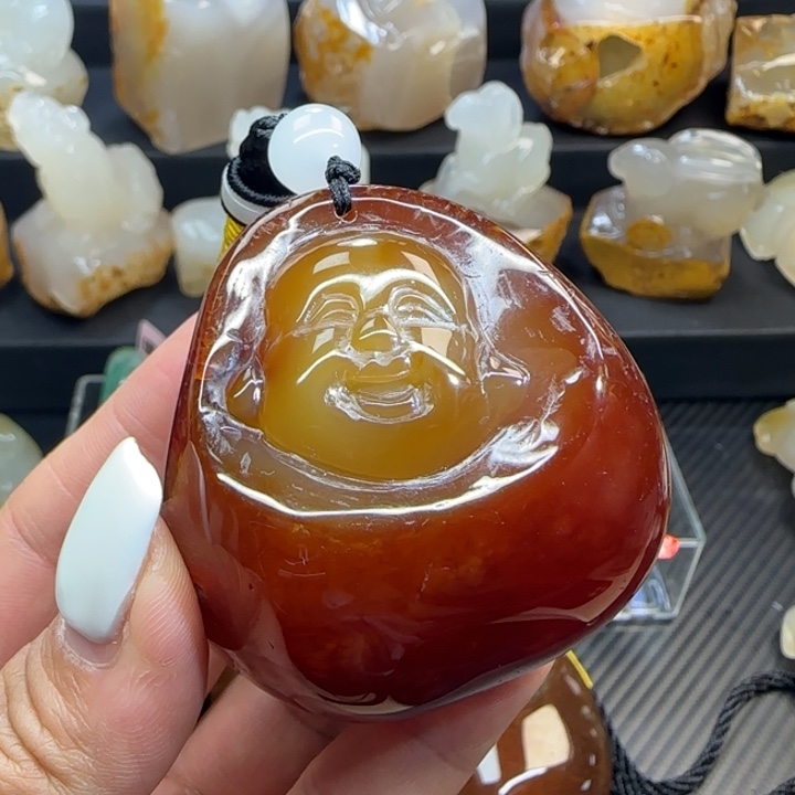 玛瑙/玉髓合金手把件