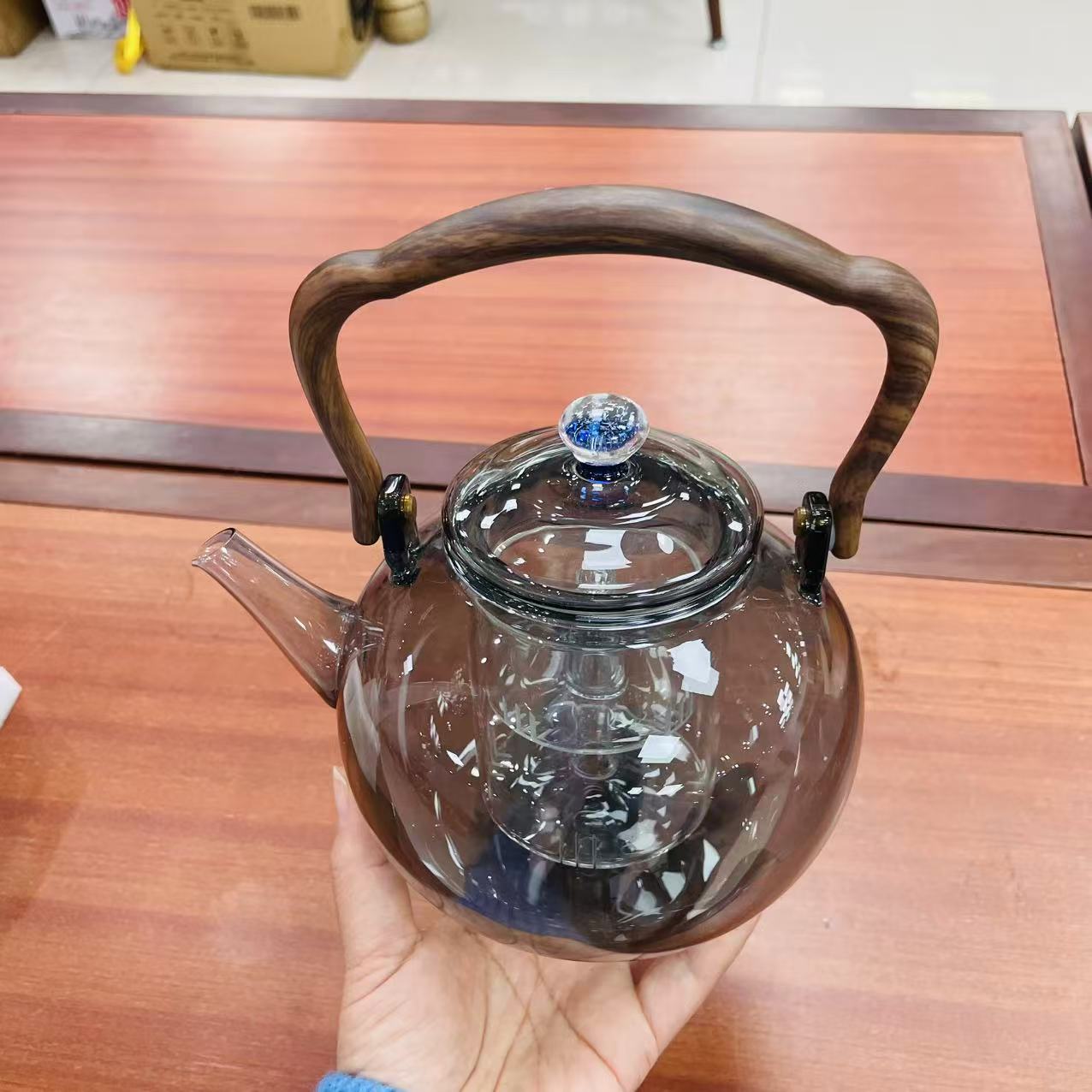 北大史星空蒸煮提梁壶冷热水壶800ml