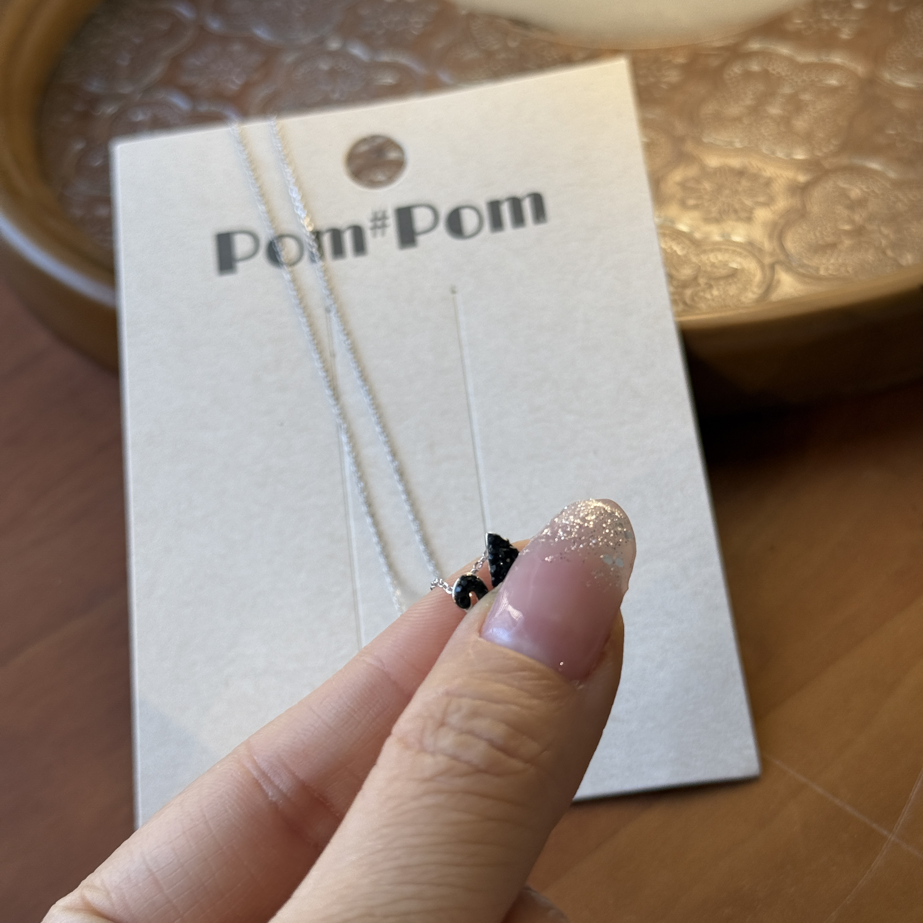 坠链均925银 7360黑天鹅之手吊坠银项链