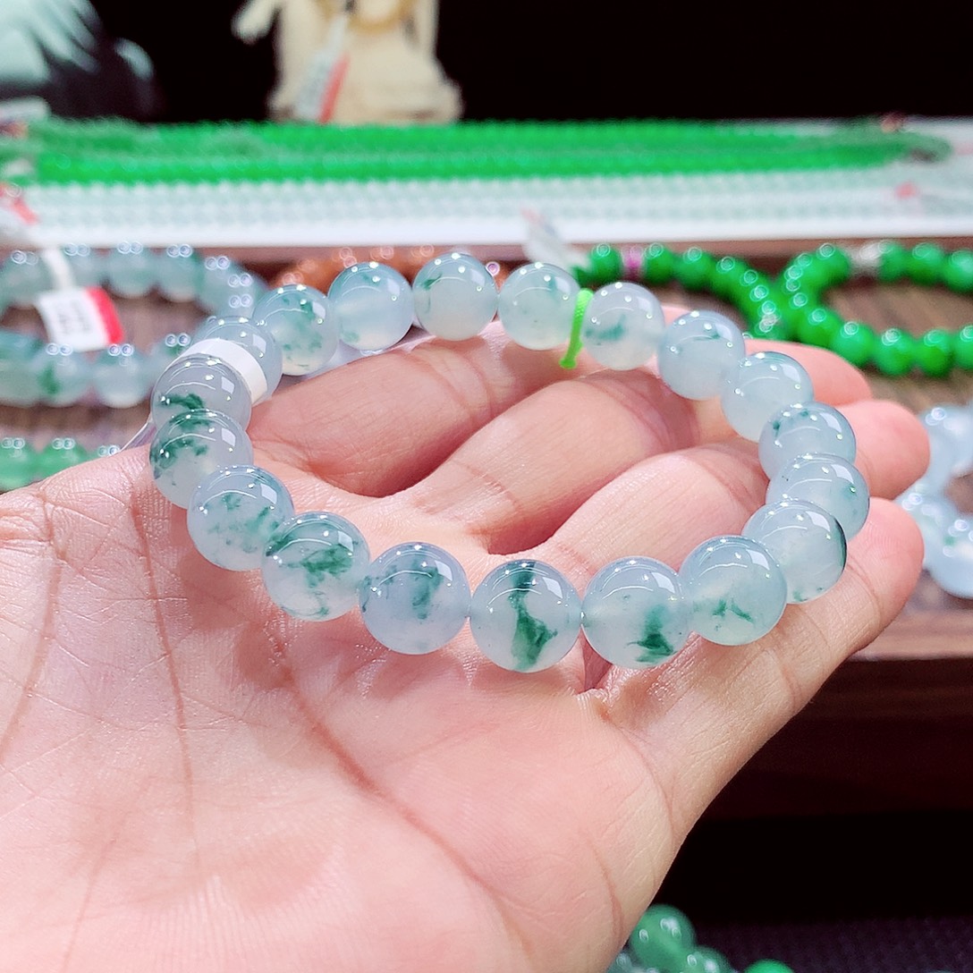 翡翠未镶嵌手链卡10