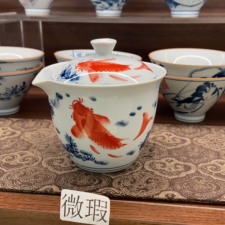 釉下老陶泥手工绘制