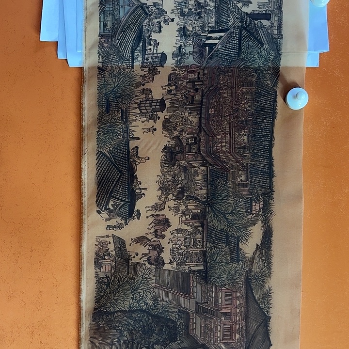 国画黄春香清明上河图国画500/25