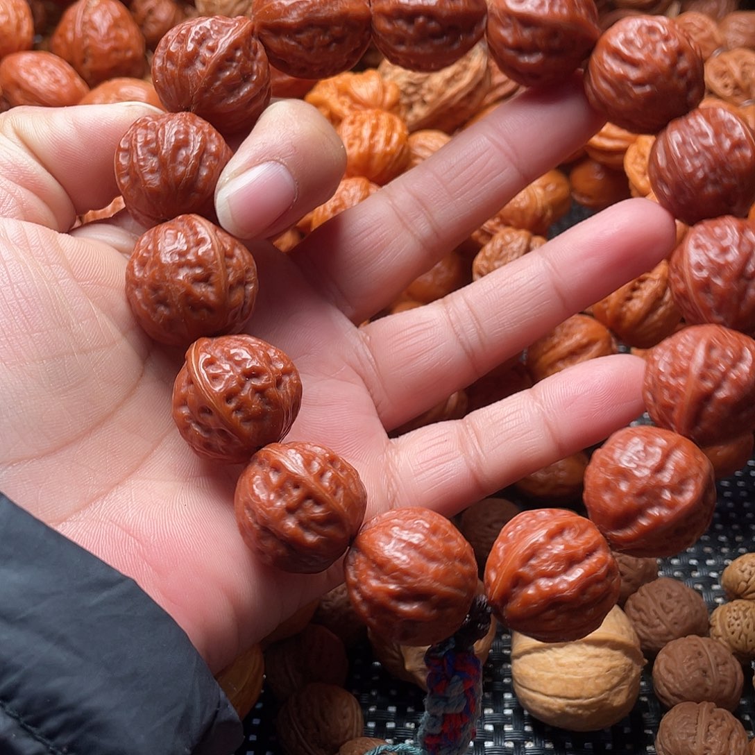 文玩核桃手串粗筋
