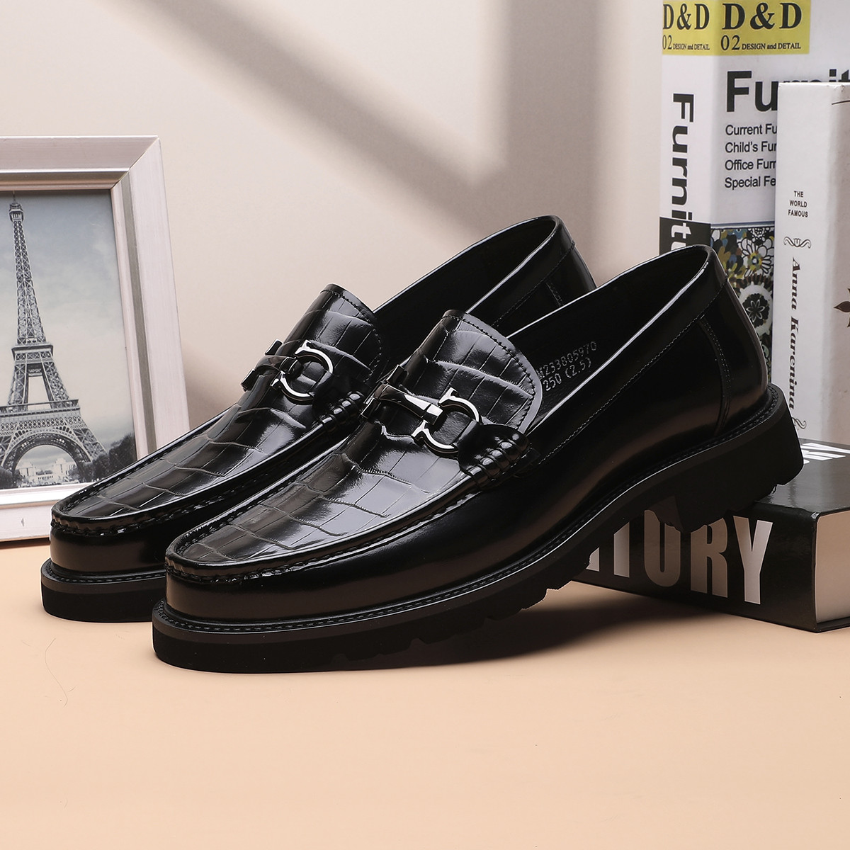 B073-透气春秋男款皮鞋男士休闲皮鞋英伦风商务单鞋233805970