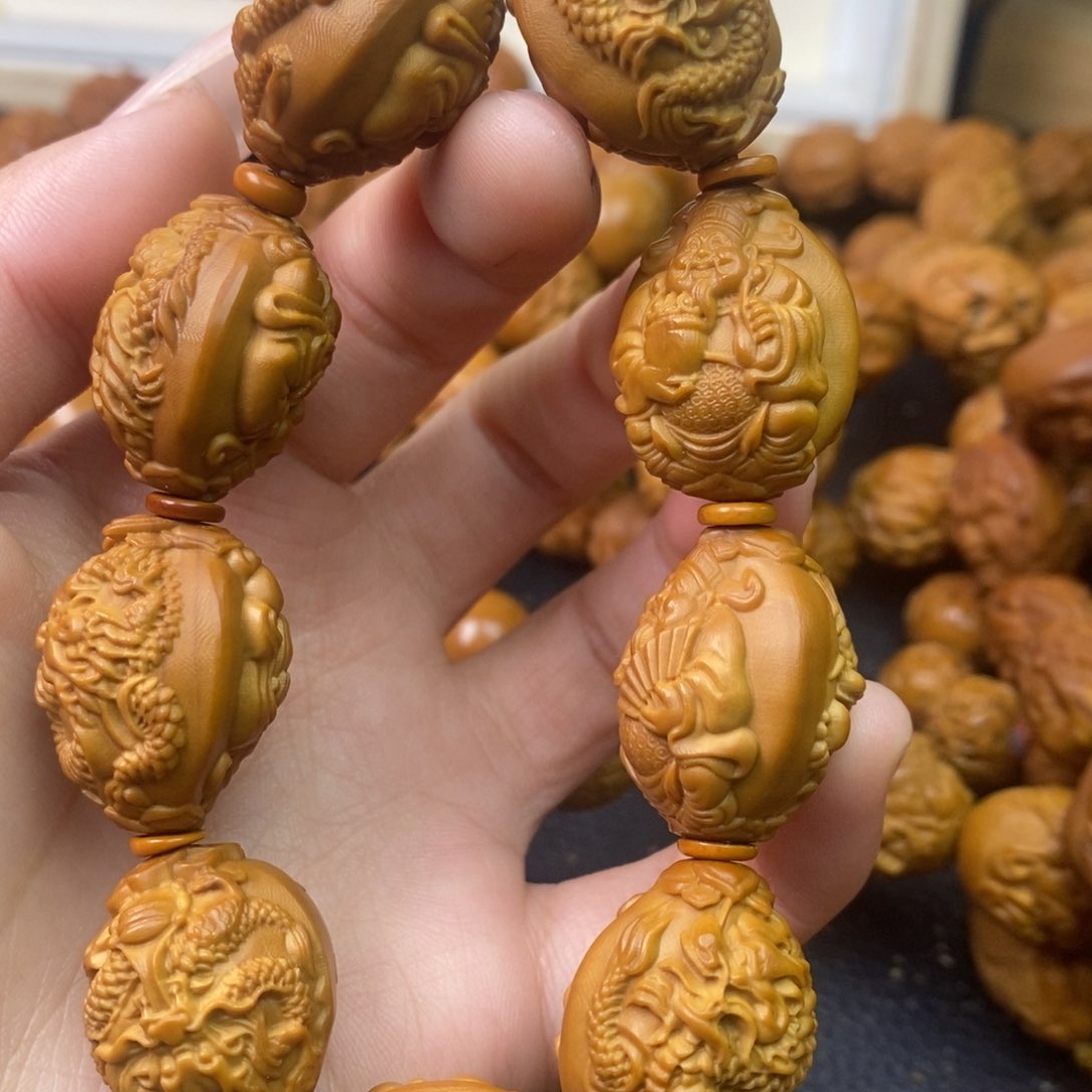 橄榄核吊坠橄榄核龙财神2.