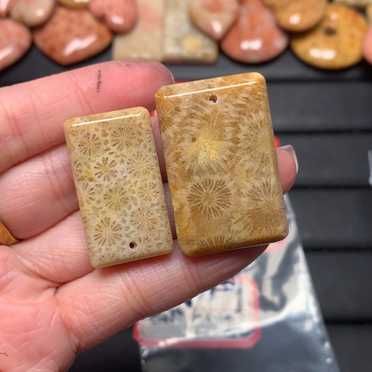 【闪购商品】硅化玉颈饰未镶嵌茶*子