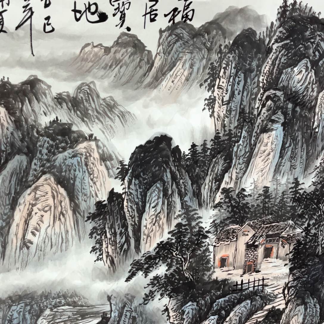 国画国画作品老师手绘