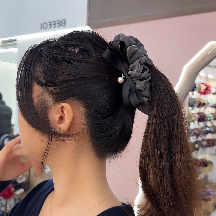 三醋酯纤维灰色裙摆11功夫香蕉夹-44