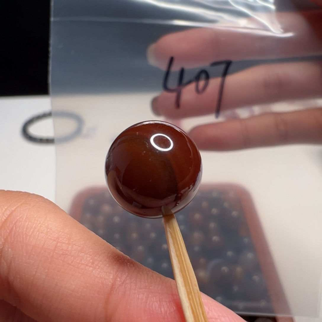 未镶嵌南红玛瑙南红玛瑙407号单珠11.6mm
