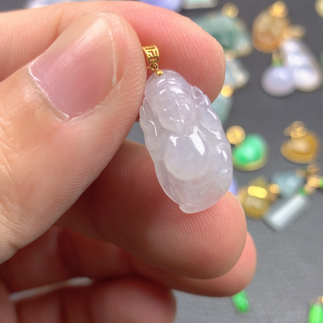 【闪购商品】颈饰18K金镶嵌翡翠翡翠