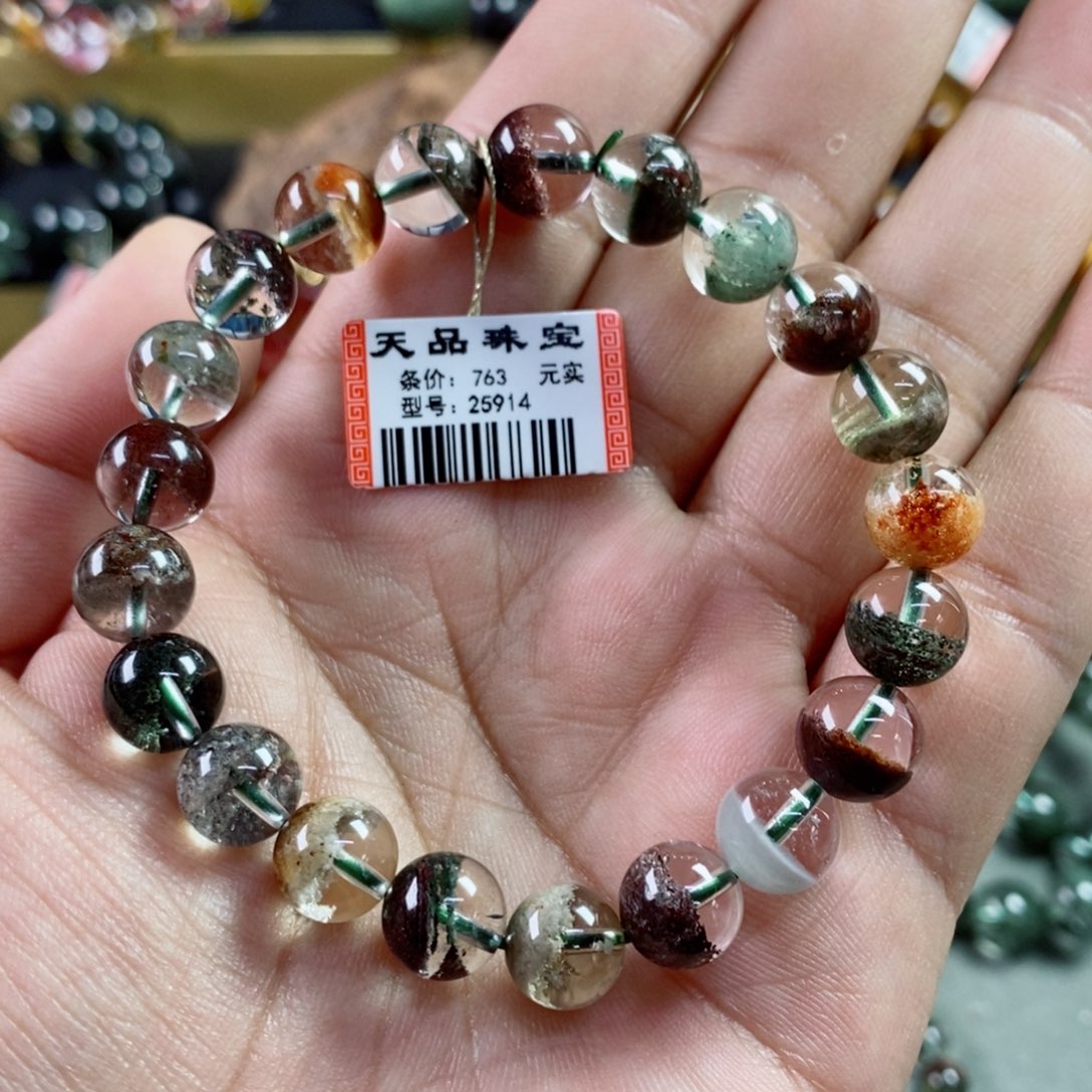 水晶手串未镶嵌玲**玺四季幽灵25914