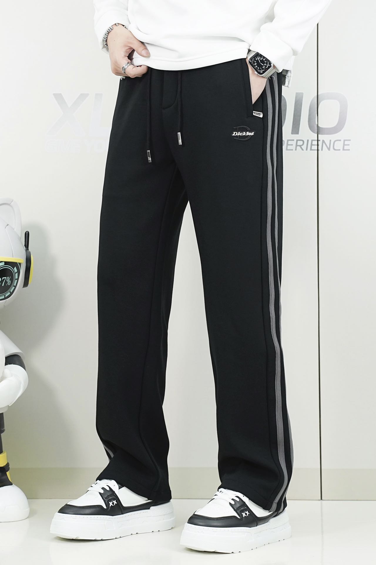 【商都】2025款欧货弹力秋冬直筒宽松针织裤1809