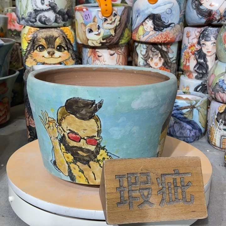 红陶景德镇艺术手绘作品