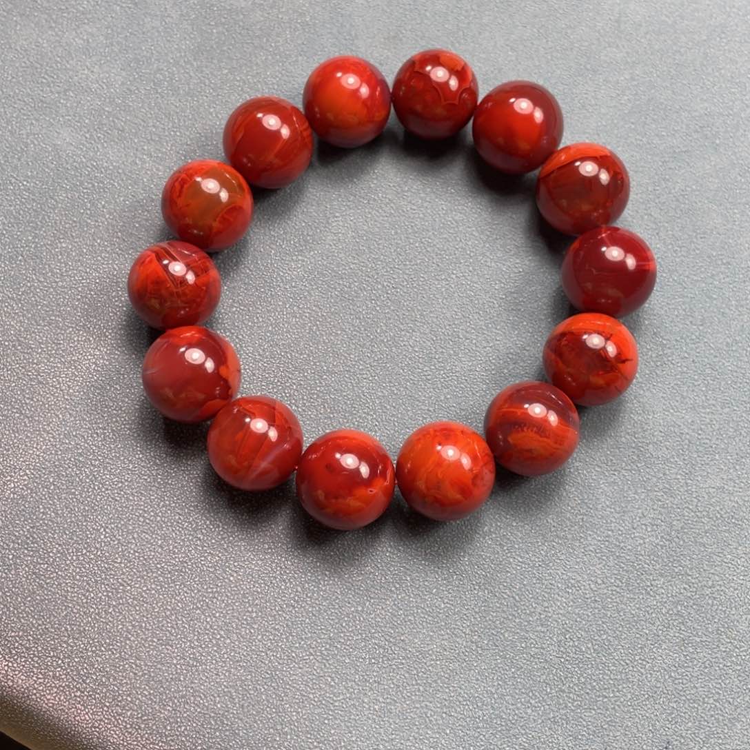 南红玛瑙珠子未镶嵌了***†