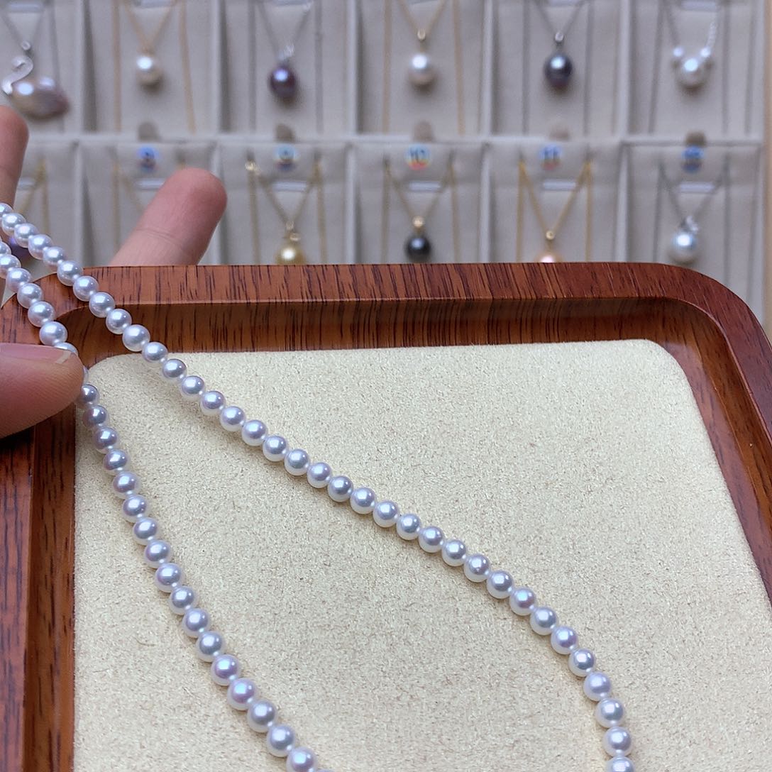 淡水珍珠颈饰银S925镶嵌厚**家