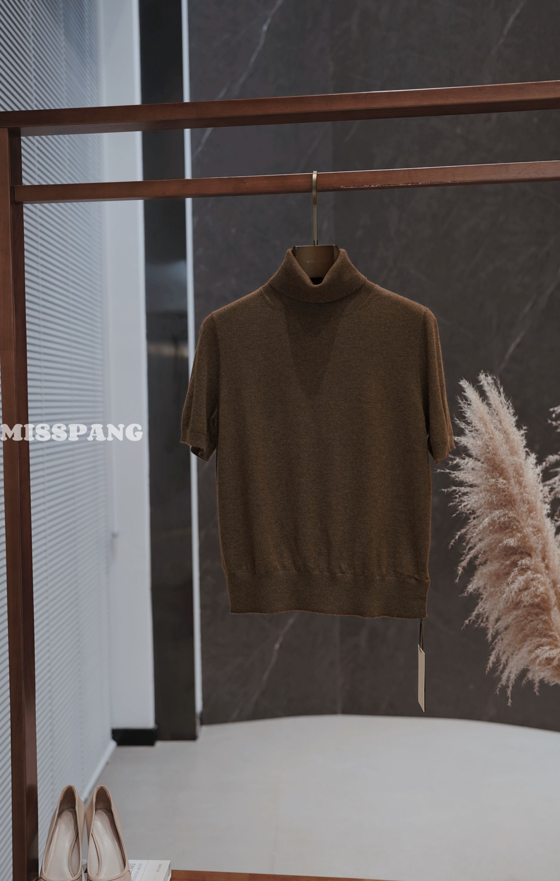 气质百搭中袖羊绒打底