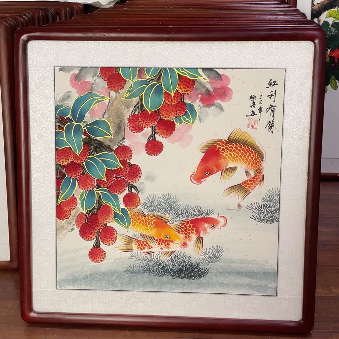 国画带框尺寸63*63厘米