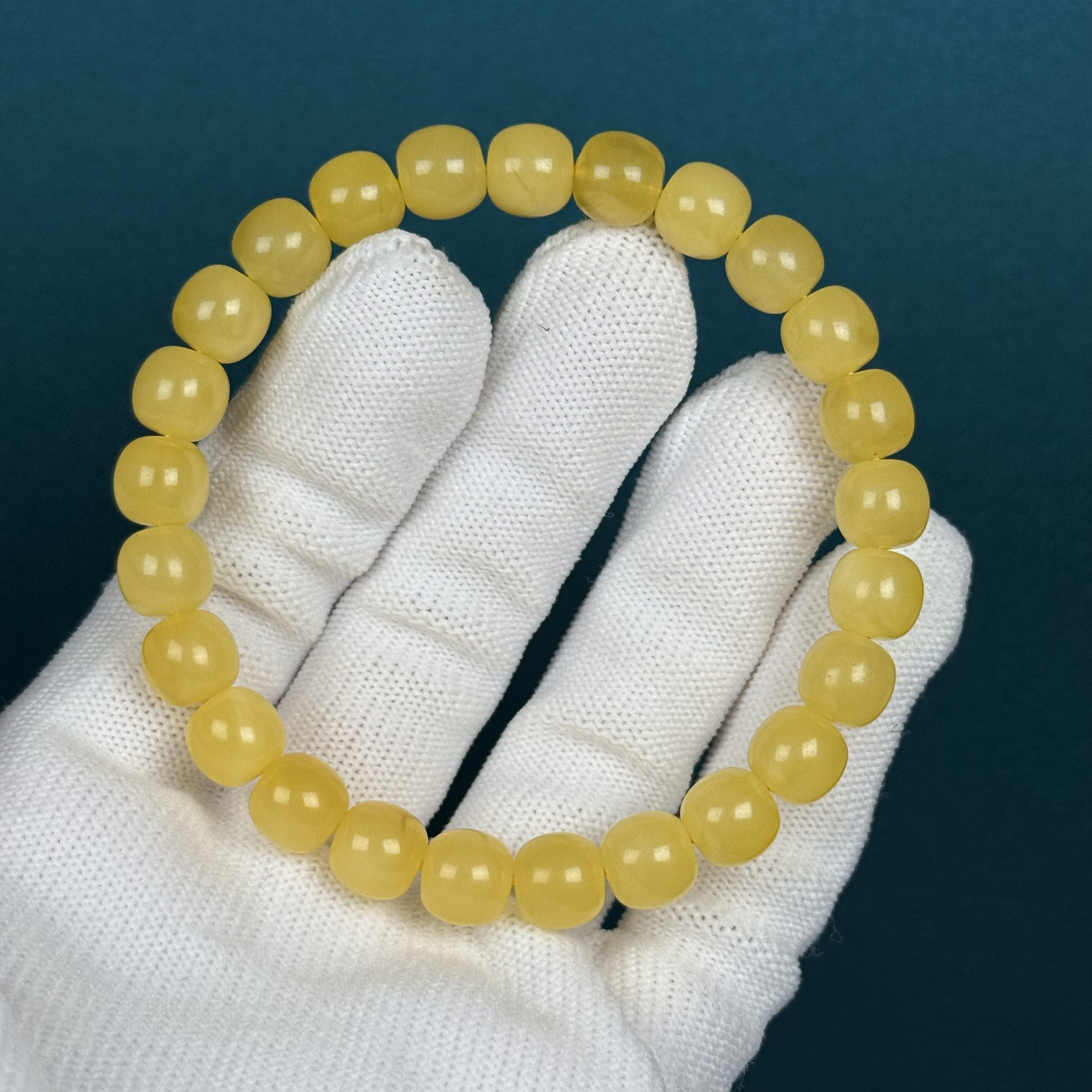 G2789天然原矿蜜蜡 单圈8.5*8mm 支持复检 假一罚十