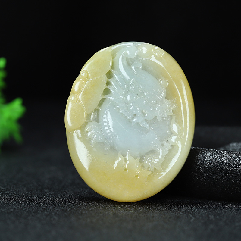 A056珠宝玉石A货翡翠吊坠