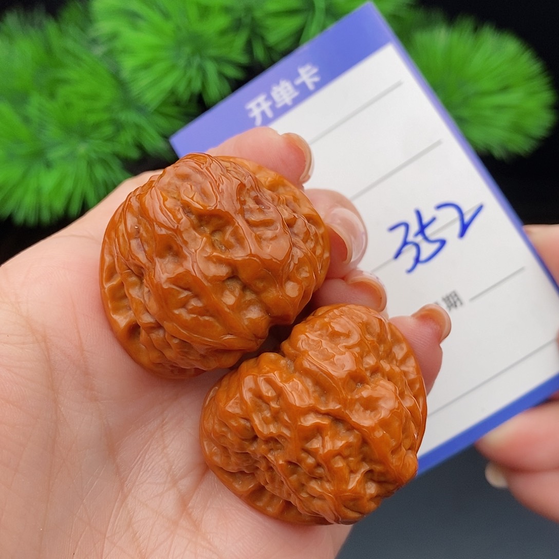 文玩核桃把件36蛤蟆头352