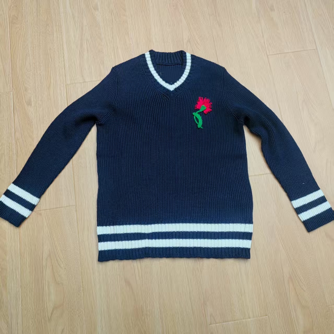 【南油玲姐】蓝色打底针织衫66220