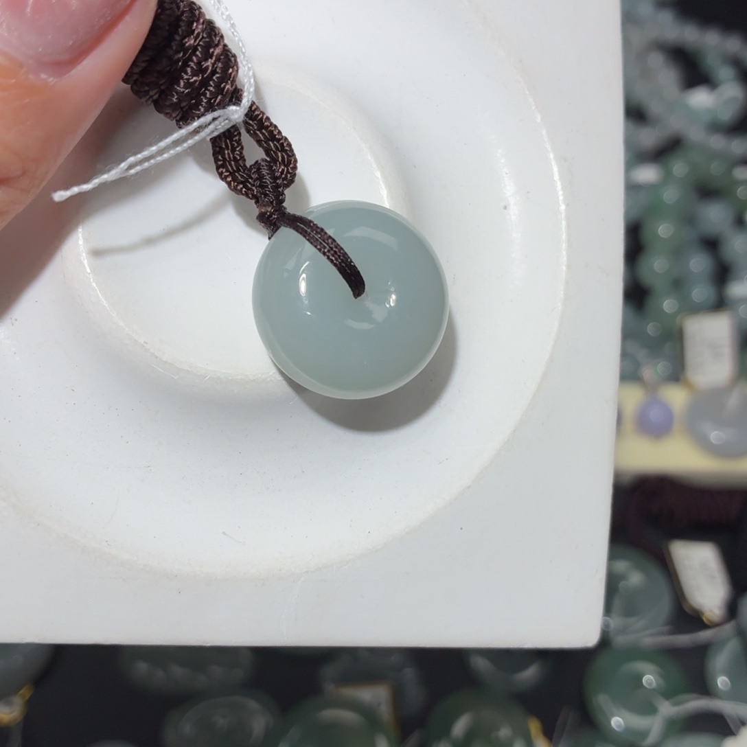 翡翠未镶嵌颈饰翡翠天然A货平安扣