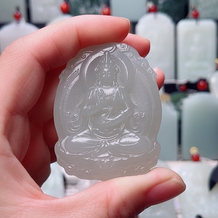 和田玉未镶嵌挂件