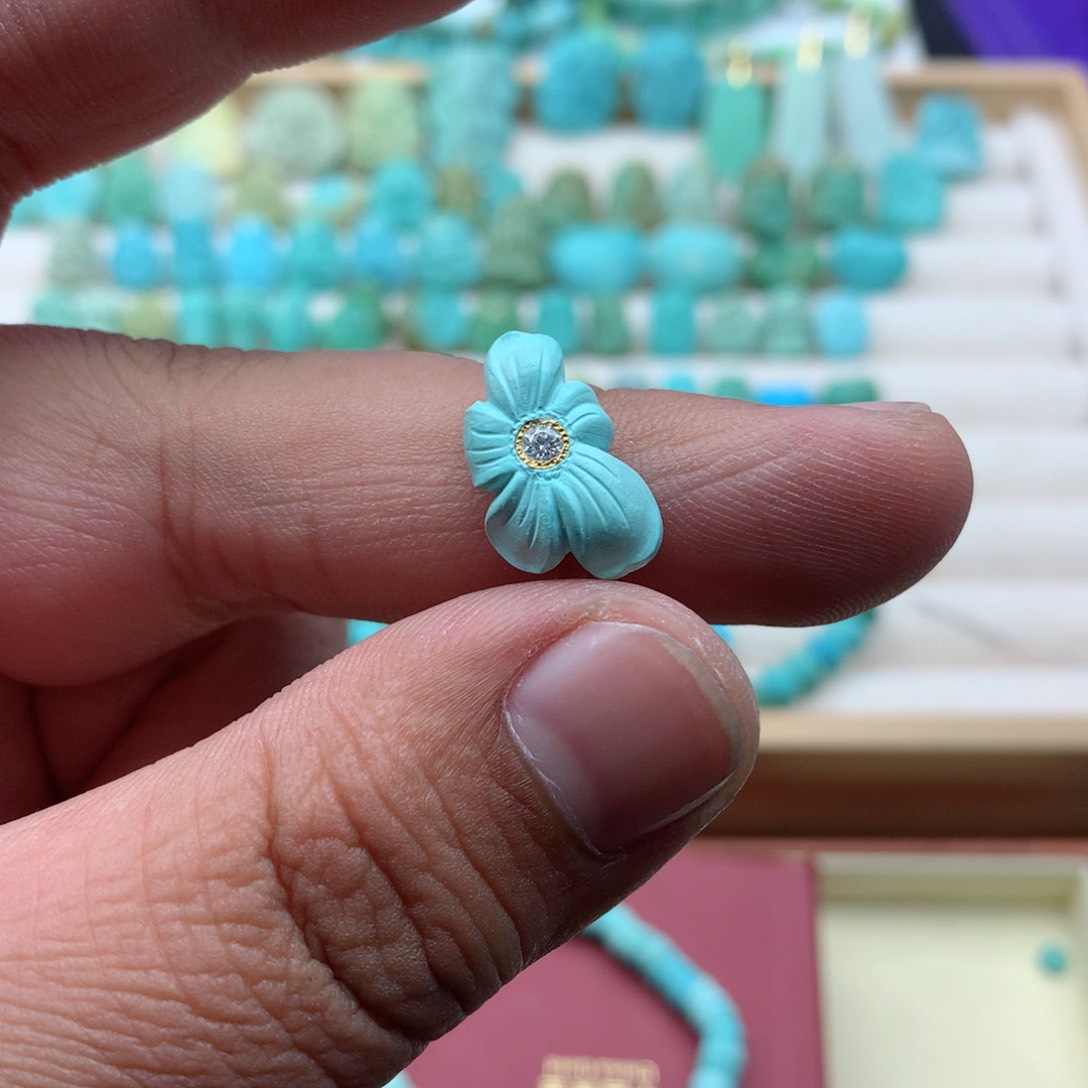 【闪购商品】绿松石珠宝奇石未镶嵌▪️**