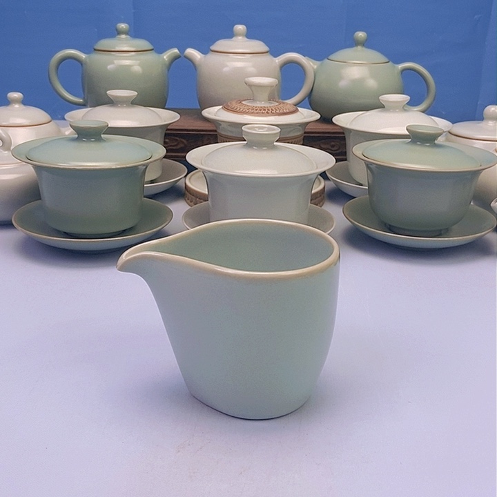 杯天青鹰嘴公道杯原矿原釉原产地